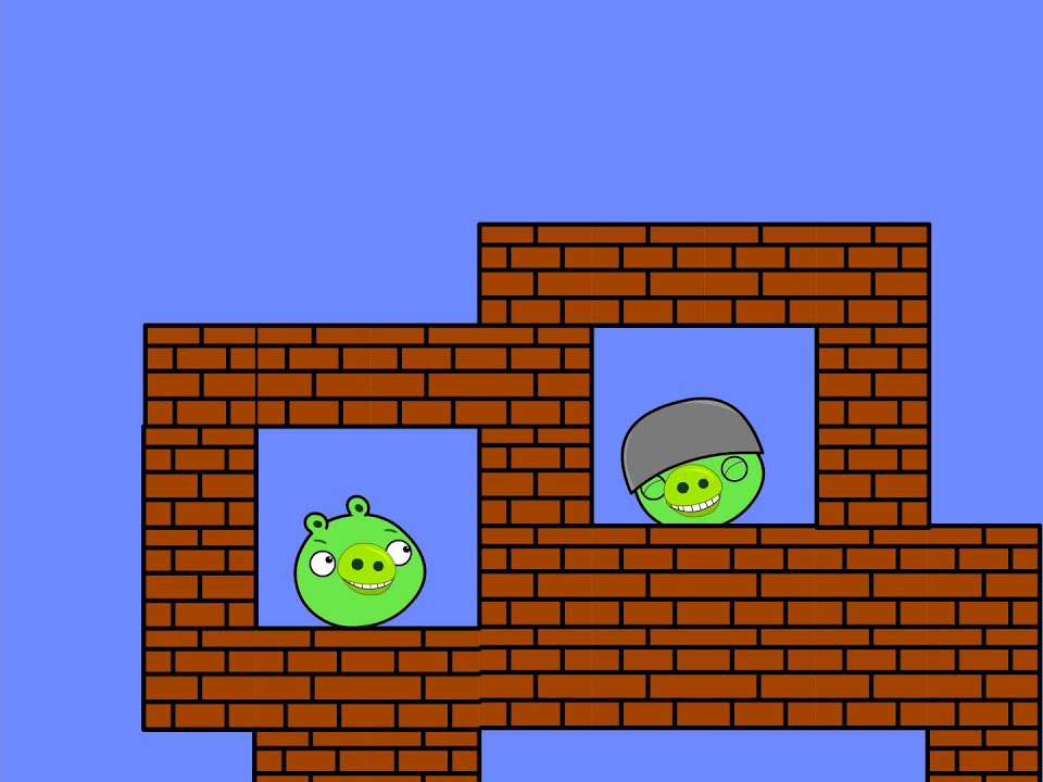 Still from "Angry Birds VS Mario"