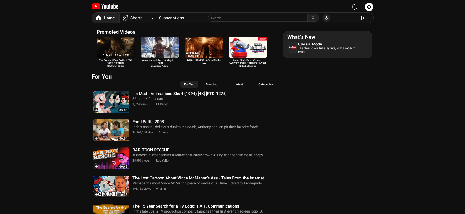 Modernized 2008 YouTube (image 1)